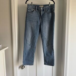 Madewell Women's perfect vintage Jean Straight in medium Blue